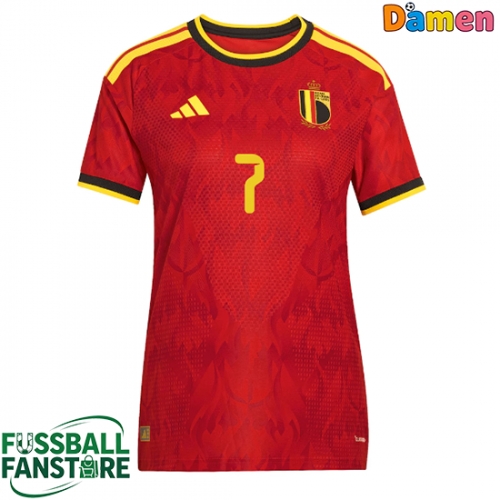 Belgien Kevin De Bruyne #7 Replik Heimtrikot Damen WM 2026 Kurzarm
